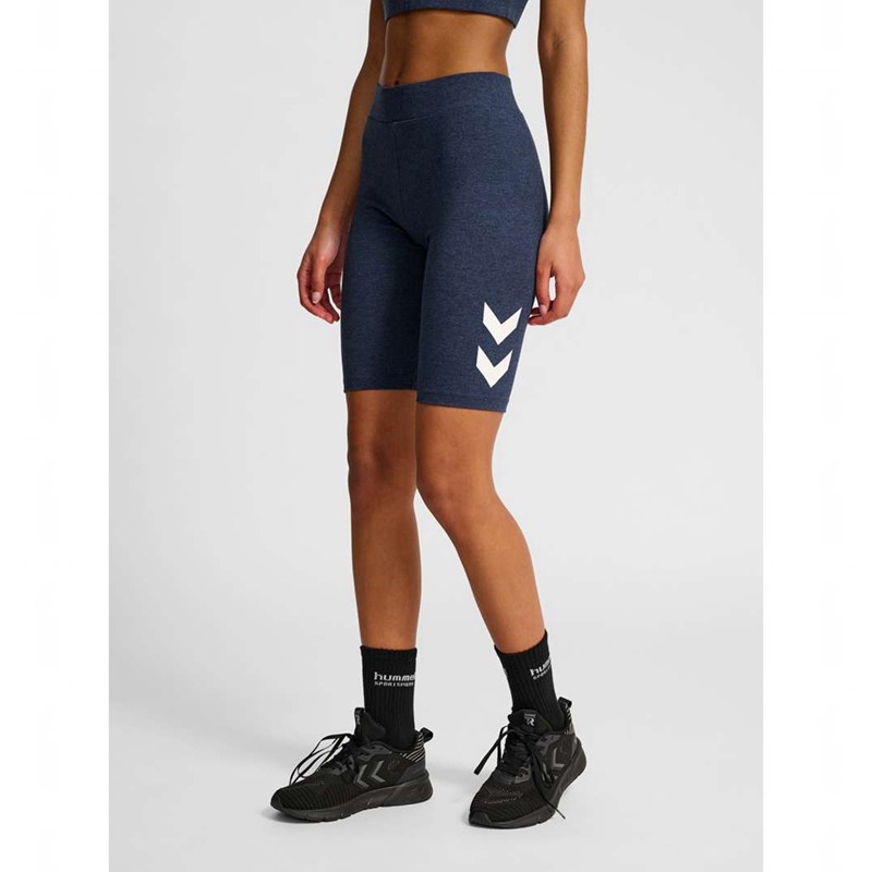 Hummel Pulse Logo Mw Tights Shorts Dam Blå | 363113-029