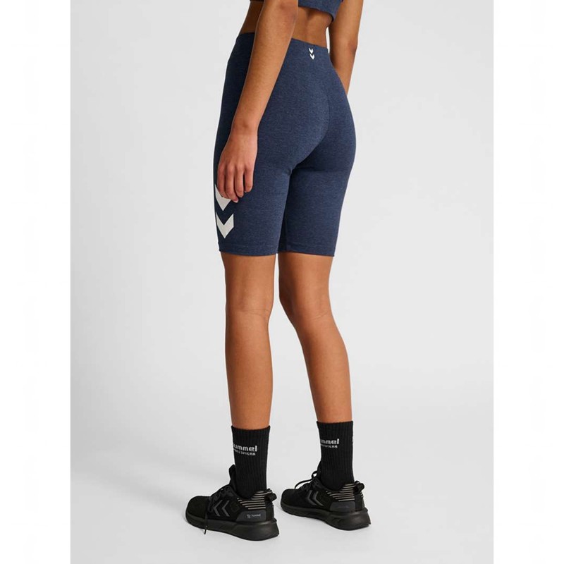 Hummel Pulse Logo Mw Tights Shorts Dam Blå | 363113-029