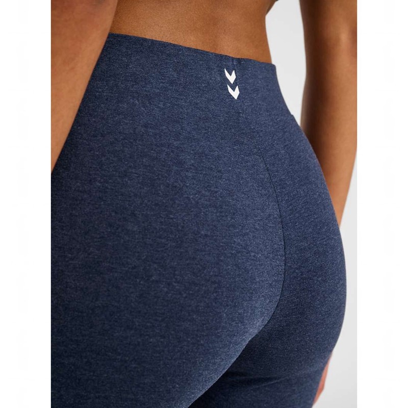 Hummel Pulse Logo Mw Tights Shorts Dam Blå | 363113-029