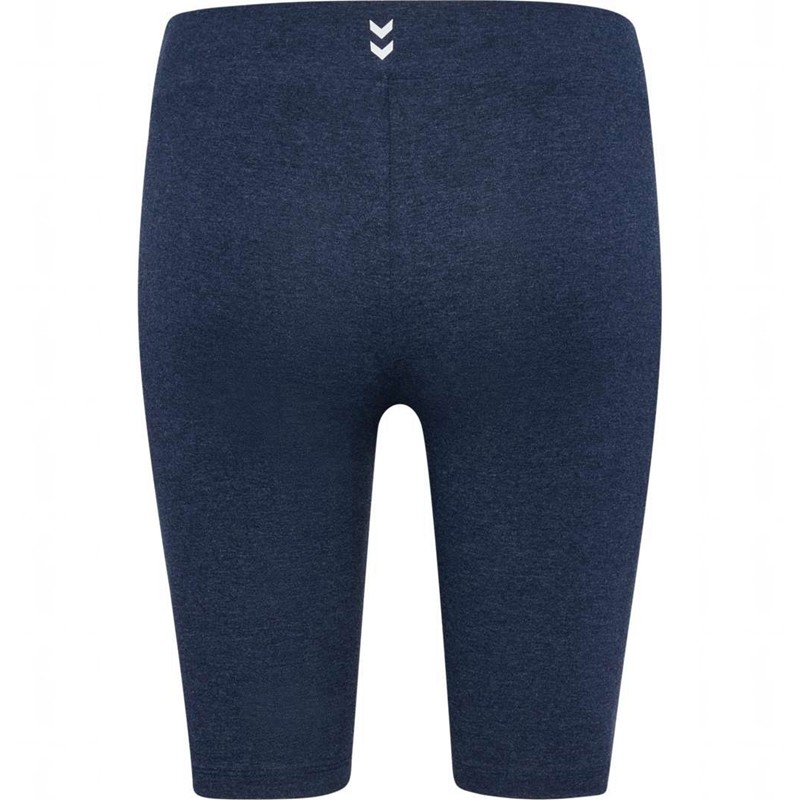 Hummel Pulse Logo Mw Tights Shorts Dam Blå | 363113-029