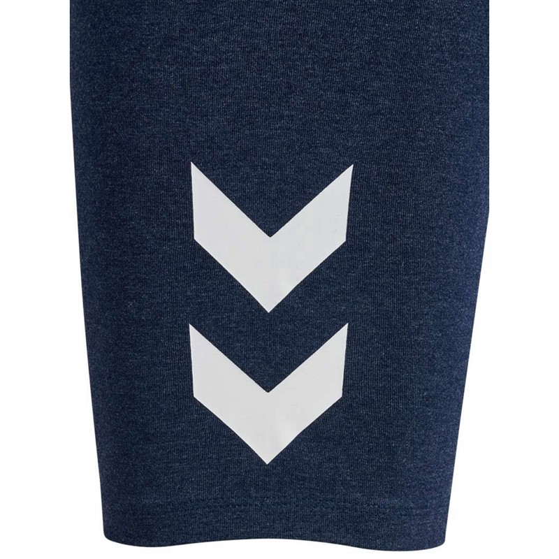 Hummel Pulse Logo Mw Tights Shorts Dam Blå | 363113-029