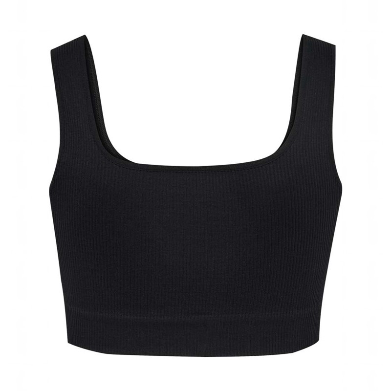 Hummel Pulse Seamless Rib Sport BH Dam Svarta | 173951-334