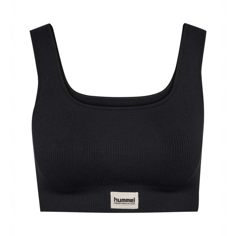 Hummel Pulse Seamless Rib Sport BH Dam Svarta | 173951-334