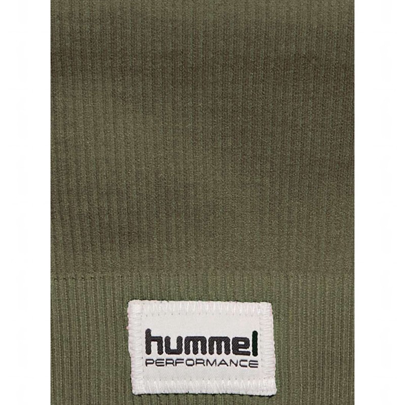 Hummel Pulse Seamless Rib T-shirt Dam Olivgröna | 826708-049
