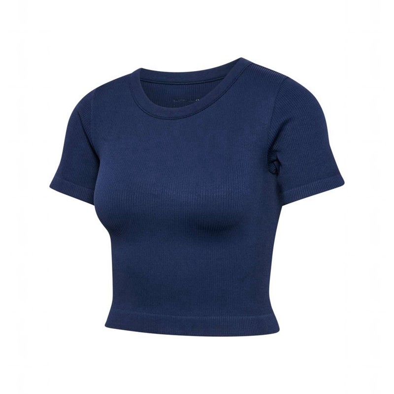 Hummel Pulse Seamless Rib W S/S Jackor Dam Marinblå | 571006-454