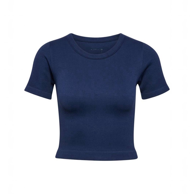 Hummel Pulse Seamless Rib W S/S Jackor Dam Marinblå | 571006-454