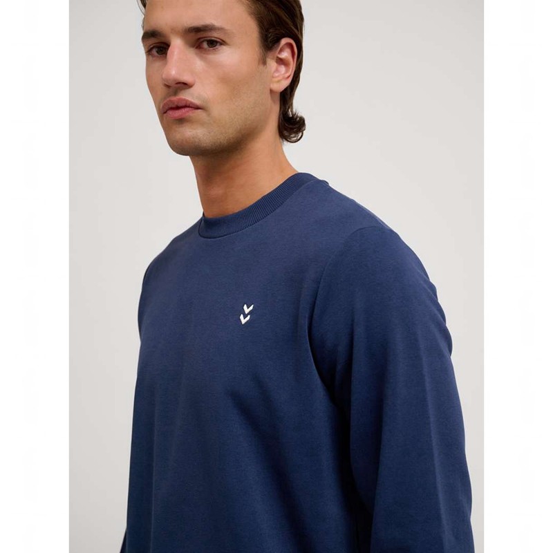 Hummel Pulse Sweat Crewneck Tröjor Herr Marinblå | 931604-148