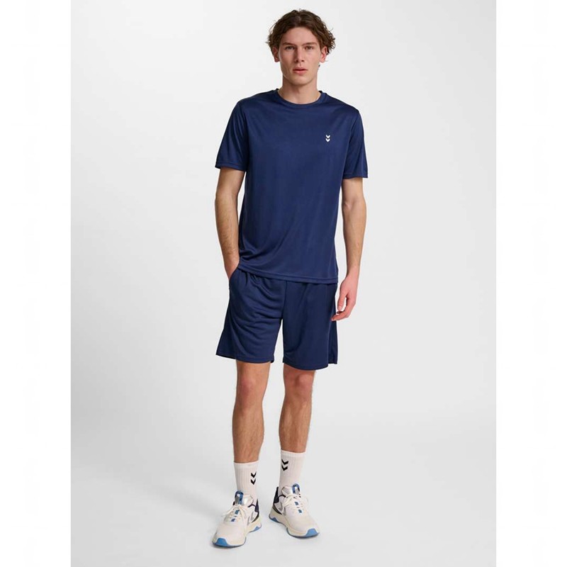 Hummel Pulse Training S/S T-shirt Herr Marinblå | 261590-178