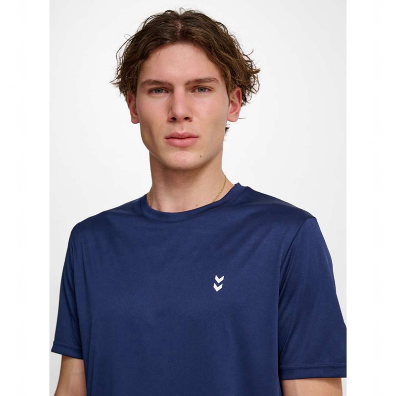 Hummel Pulse Training S/S T-shirt Herr Marinblå | 261590-178