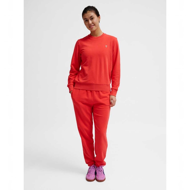 Hummel Pulse W Sweat Crewneck Tröjor Dam Röda | 927532-583