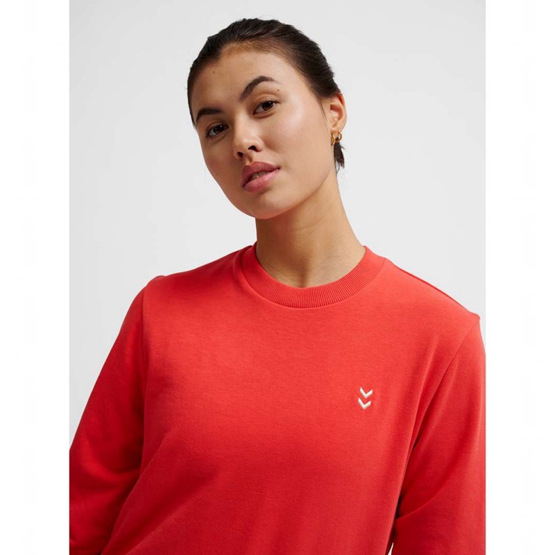Hummel Pulse W Sweat Crewneck Tröjor Dam Röda | 927532-583