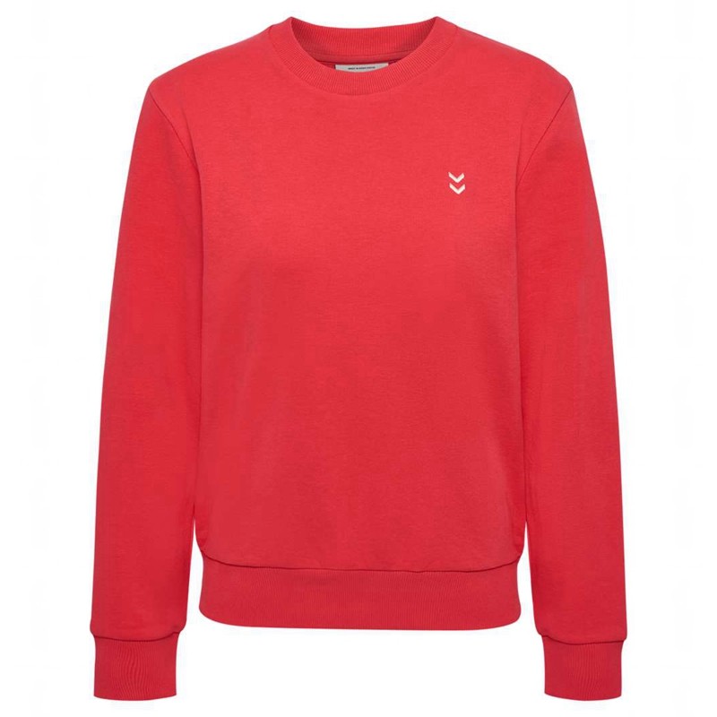 Hummel Pulse W Sweat Crewneck Tröjor Dam Röda | 927532-583