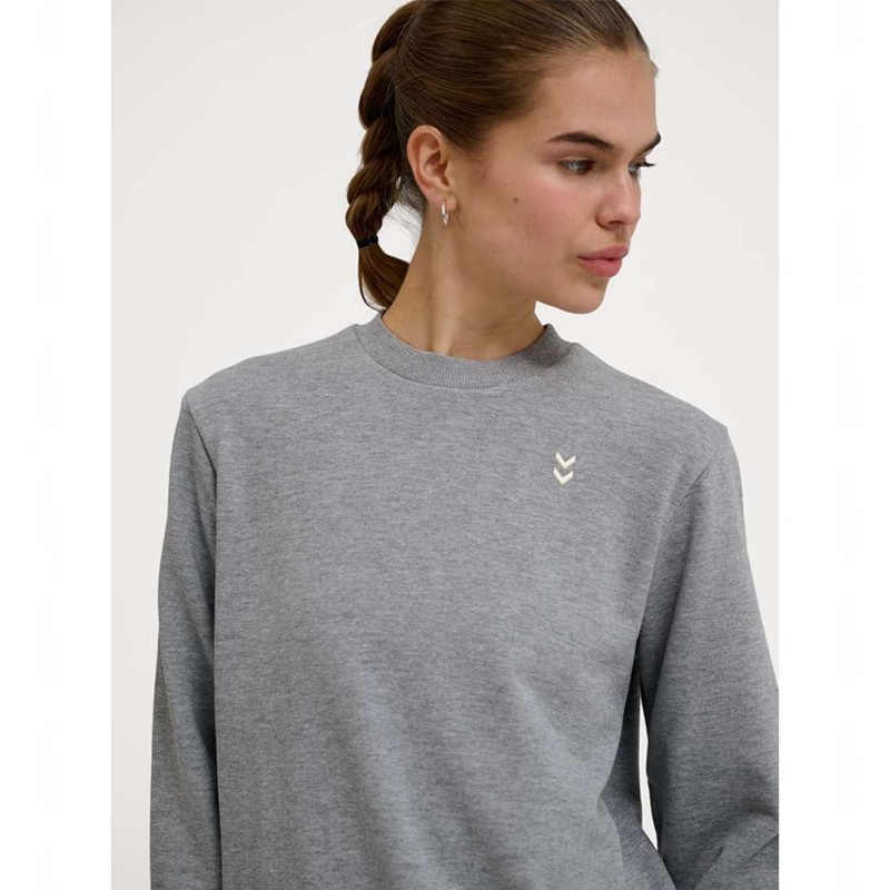 Hummel Pulse W Sweat Crewneck Tröjor Dam Grå | 403114-506