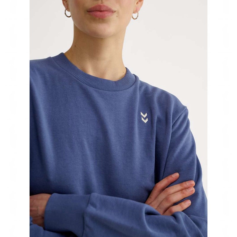 Hummel Pulse W Sweat Crewneck Tröjor Dam Blå | 707148-838