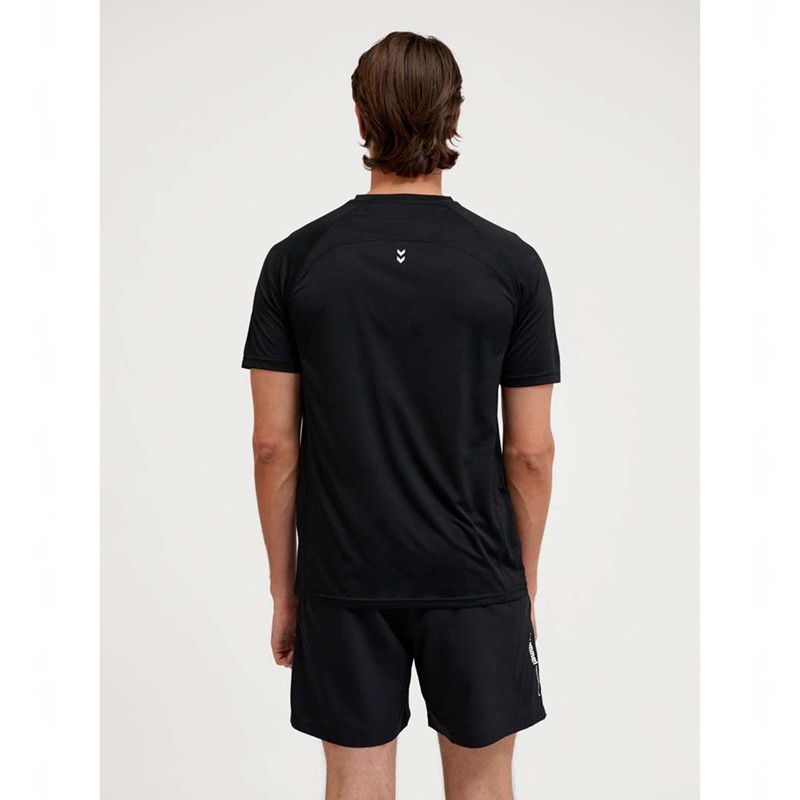 Hummel Pulse Workout S/S T-shirt Herr Svarta | 645425-760