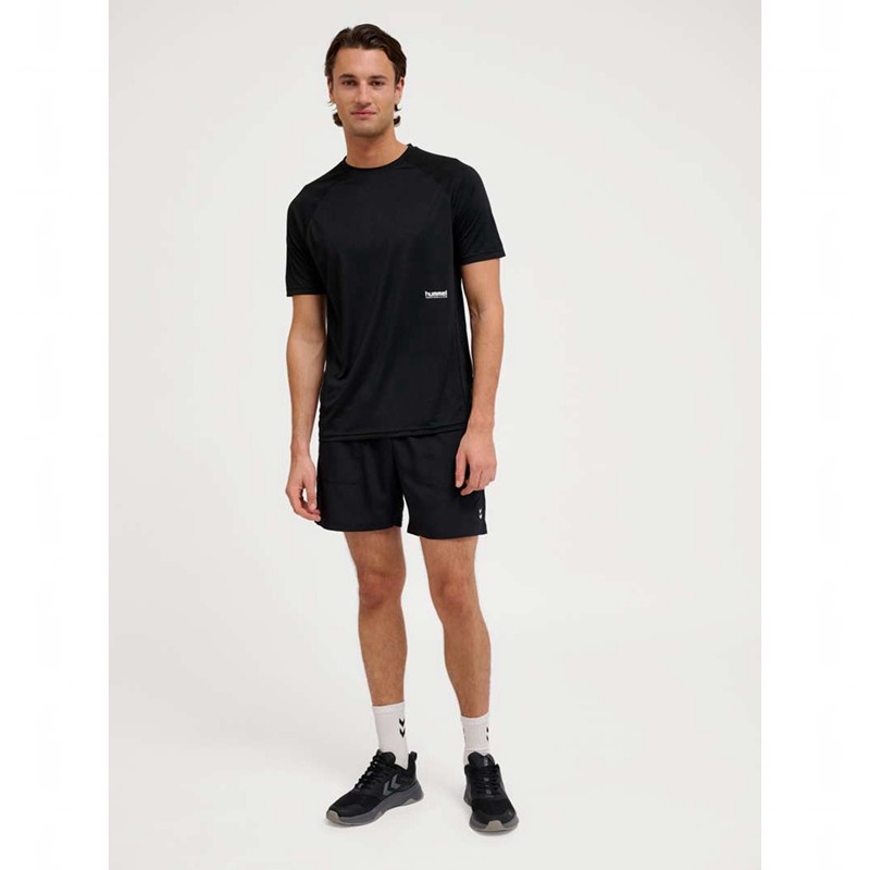 Hummel Pulse Workout S/S T-shirt Herr Svarta | 645425-760
