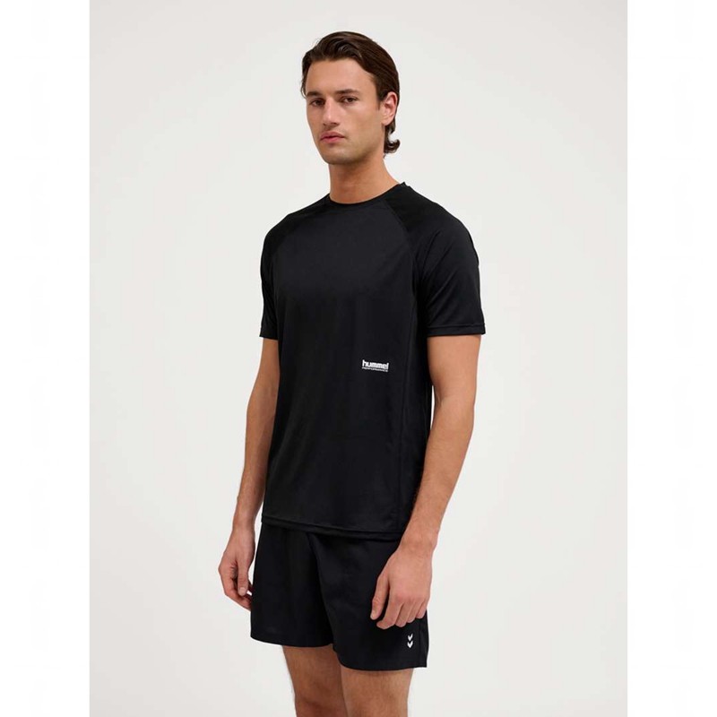 Hummel Pulse Workout S/S T-shirt Herr Svarta | 645425-760