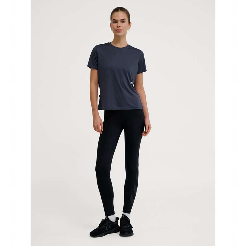 Hummel Pulse Workout W S/S T-shirt Dam Svarta | 527164-795
