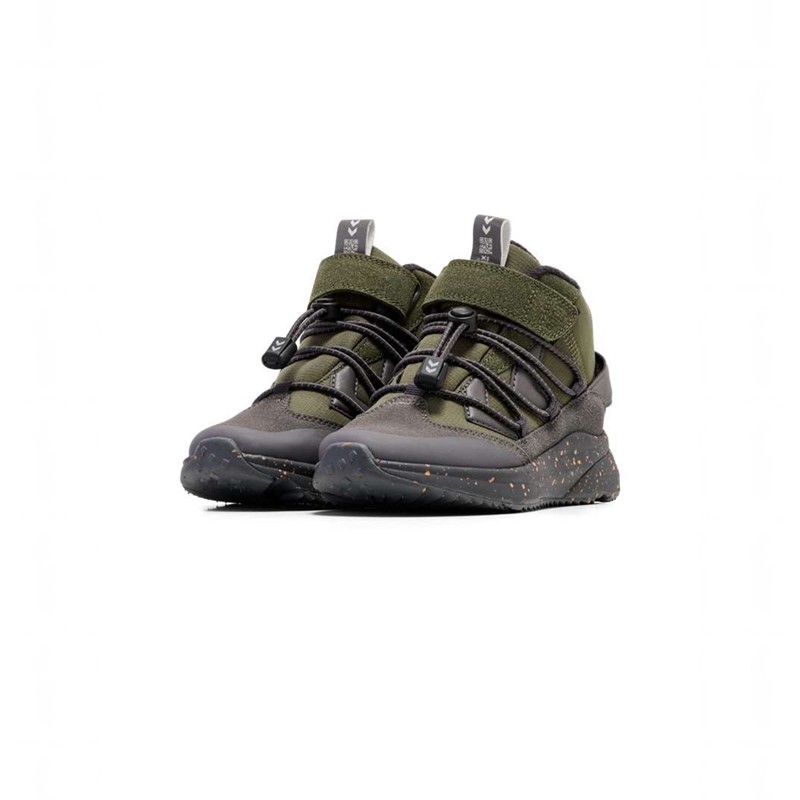 Hummel Reach Conquer Mid Tex Jr Vinterskor Barn Olivgröna | 572107-701