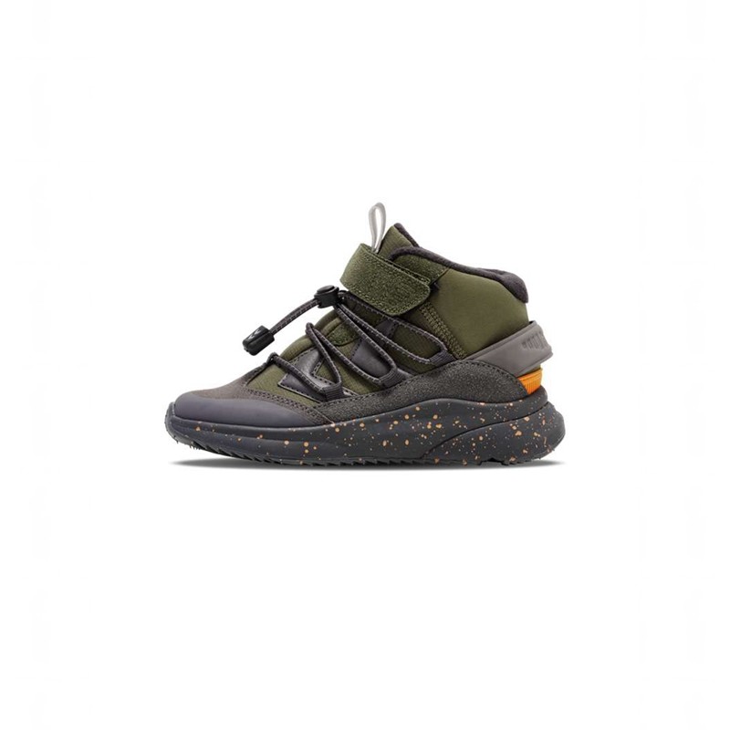 Hummel Reach Conquer Mid Tex Jr Vinterskor Barn Olivgröna | 572107-701