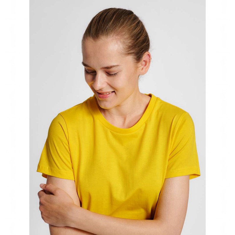 Hummel Red Basic S/S T-shirt Dam Gula | 836244-760
