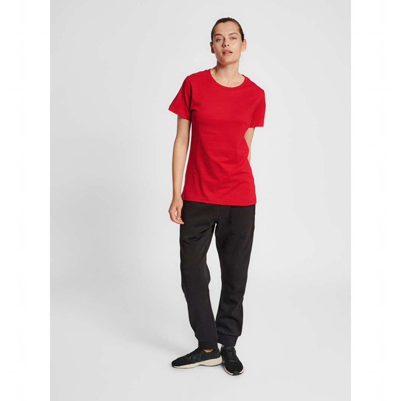 Hummel Red Basic S/S T-shirt Dam Röda | 005579-684