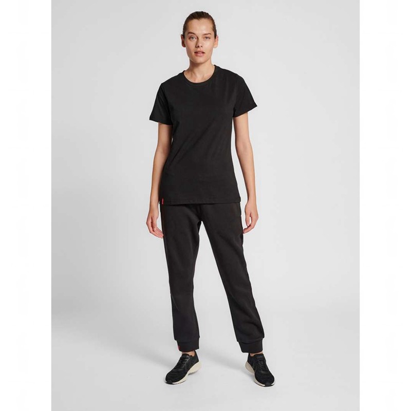 Hummel Red Basic S/S T-shirt Dam Svarta | 676989-841