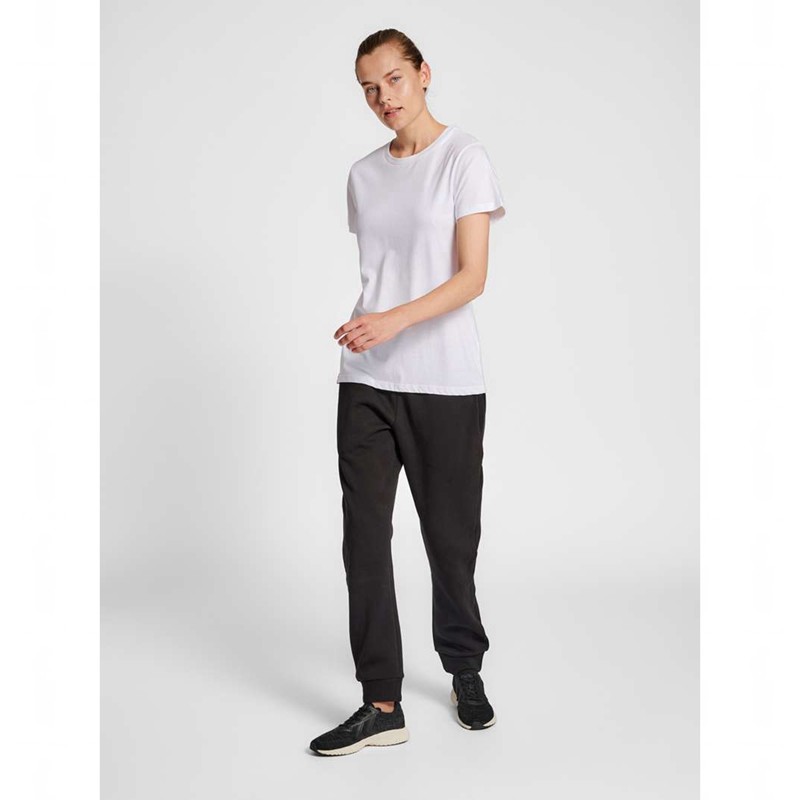 Hummel Red Basic S/S T-shirt Dam Vita | 045787-277