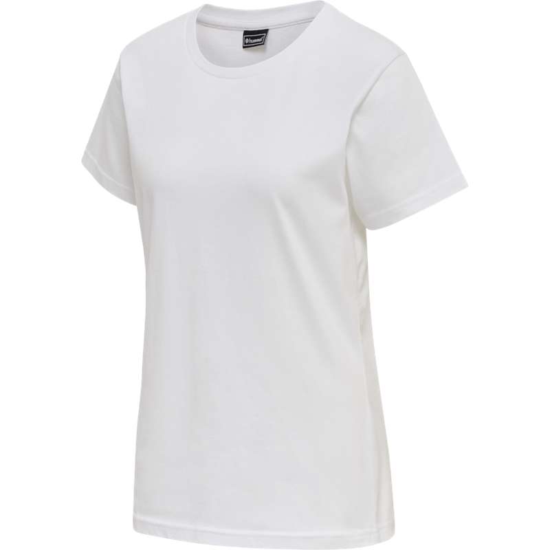 Hummel Red Basic S/S T-shirt Dam Vita | 045787-277