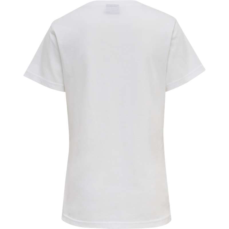 Hummel Red Basic S/S T-shirt Dam Vita | 045787-277