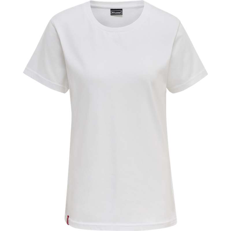 Hummel Red Basic S/S T-shirt Dam Vita | 045787-277