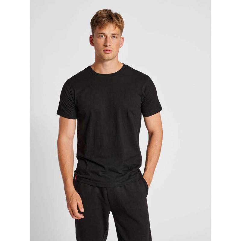 Hummel Red Basic S/S T-shirt Herr Svarta | 770044-075