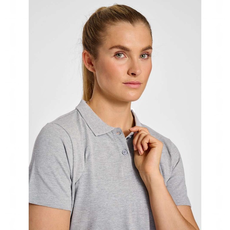 Hummel Red Classic Polo T-shirt Dam Grå | 520784-326