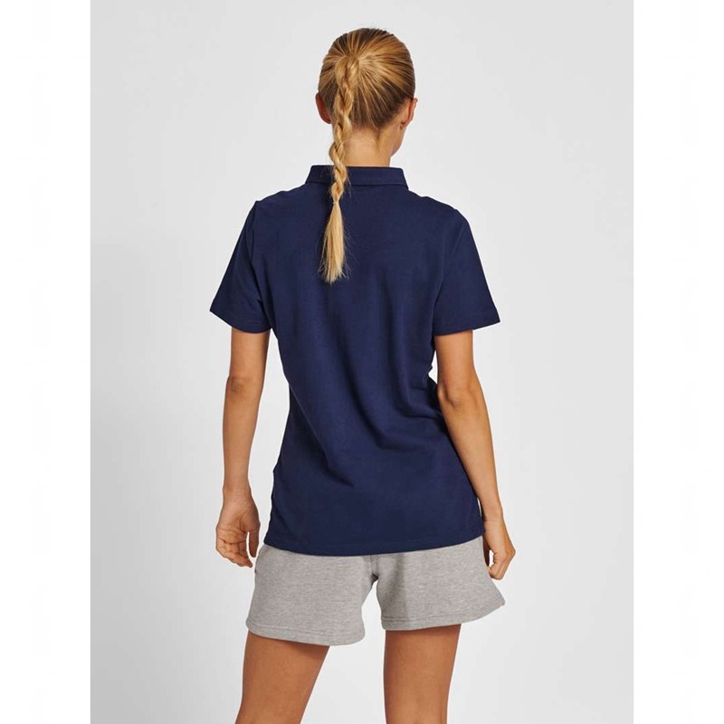 Hummel Red Classic Polo T-shirt Dam Marinblå | 063769-157