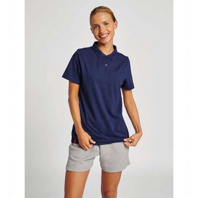 Hummel Red Classic Polo T-shirt Dam Marinblå | 063769-157