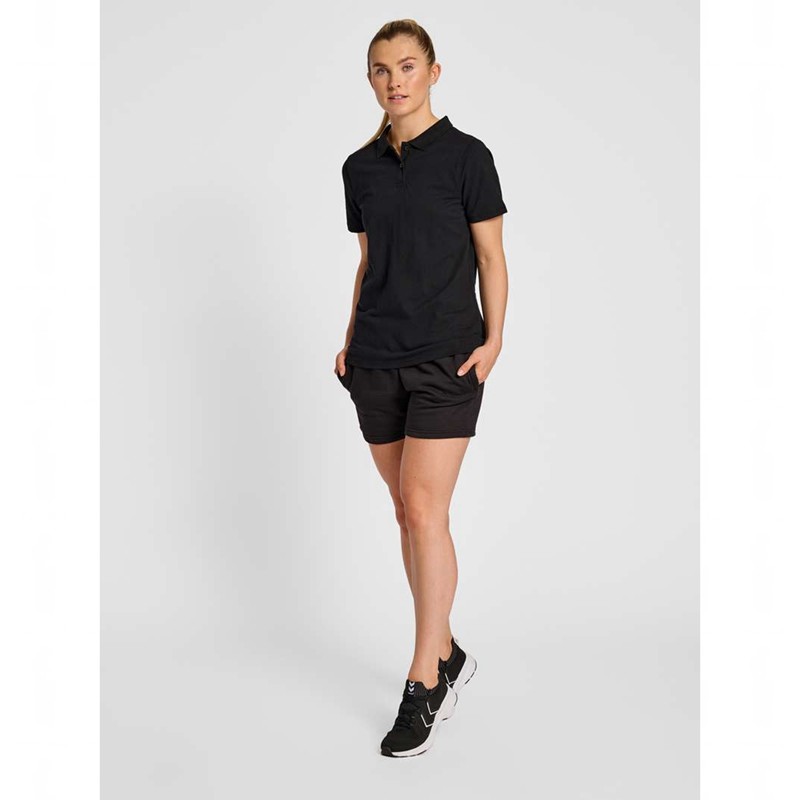 Hummel Red Classic Polo T-shirt Dam Svarta | 002504-741