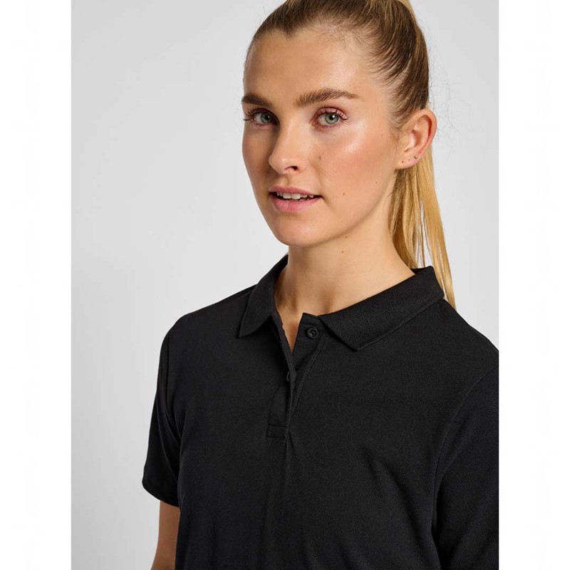 Hummel Red Classic Polo T-shirt Dam Svarta | 002504-741