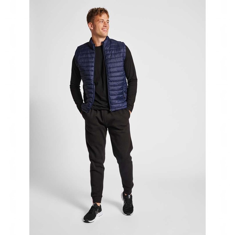 Hummel Red Quilted T-shirt Herr Marinblå | 979729-476