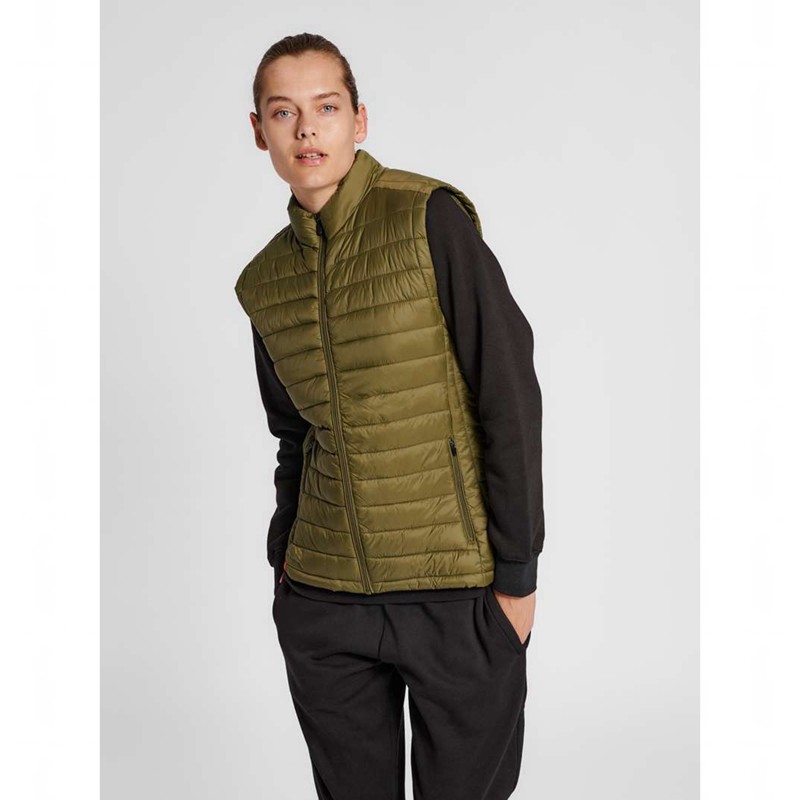Hummel Red Quilted Väst Dam Olivgröna | 422702-123
