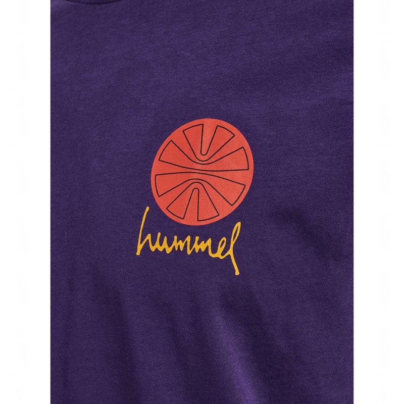 Hummel Regular Graphic S/S Tröjor Herr Lila | 503087-968