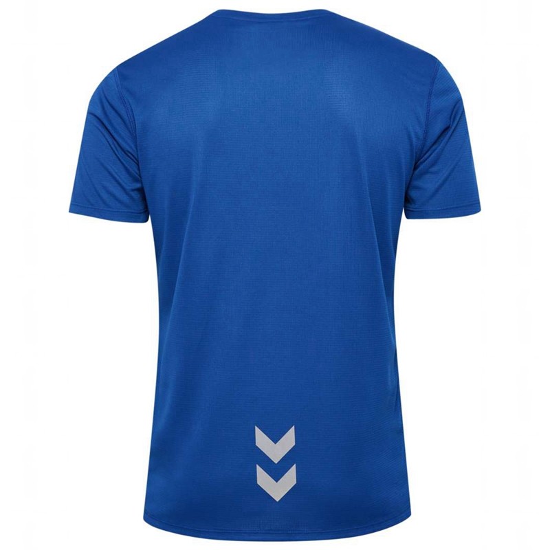 Hummel Run S/S Jersey Herr Blå | 590624-123