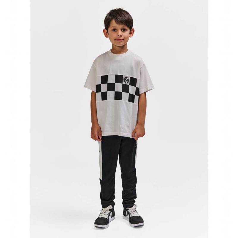 Hummel Runner S/S T-shirt Barn Vita | 191943-657