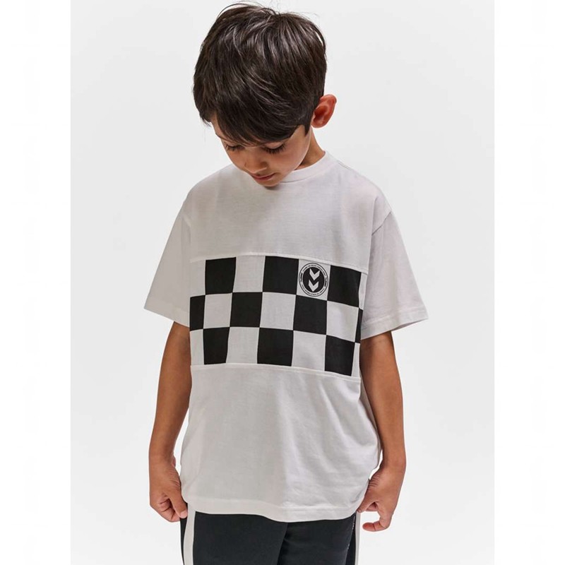 Hummel Runner S/S T-shirt Barn Vita | 191943-657