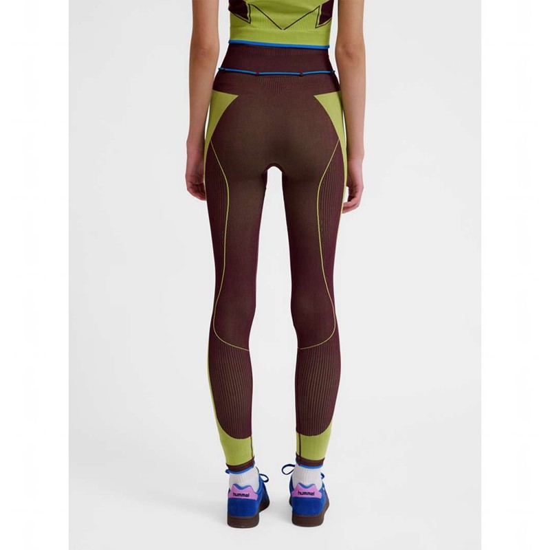 Hummel Seamless High Waist Strumpbyxor Dam Gröna | 128294-414
