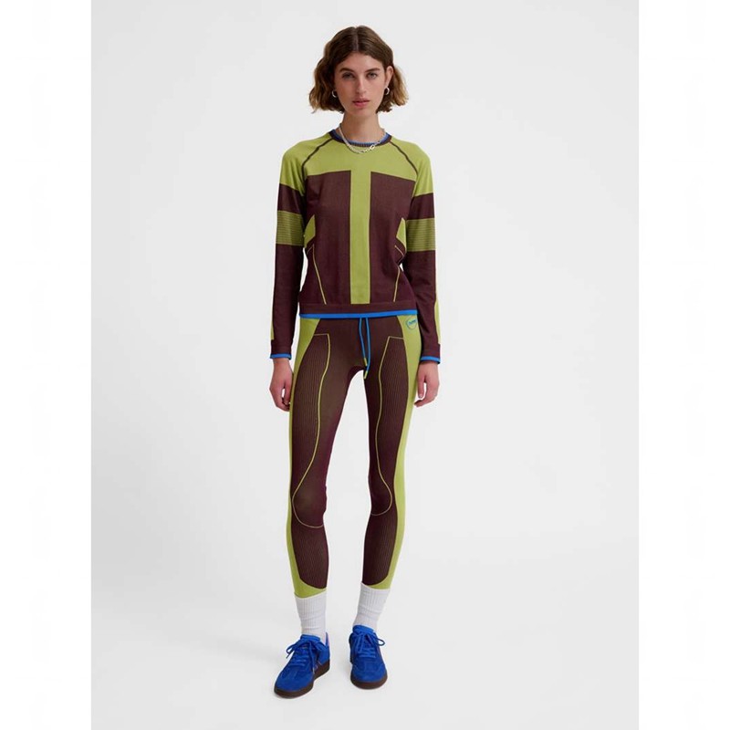 Hummel Seamless Ls T-shirt Dam Gröna | 813664-856