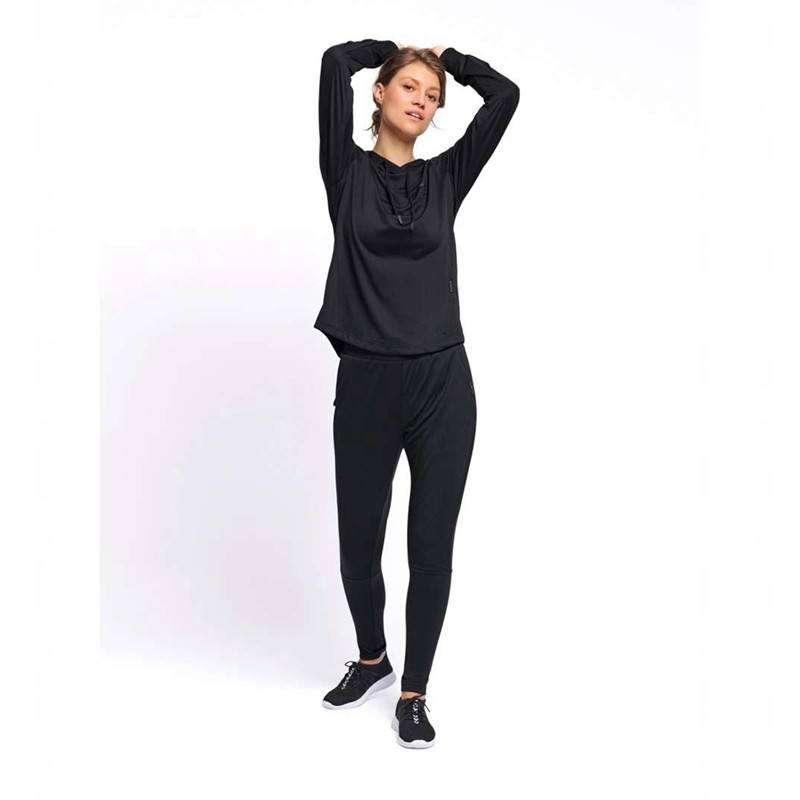 Hummel Selby Tapered Byxor Dam Svarta | 410756-250