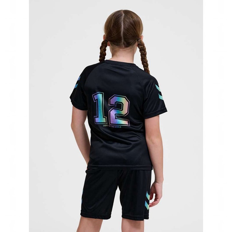 Hummel Shimmer S/S T-shirt Barn Svarta | 978435-063