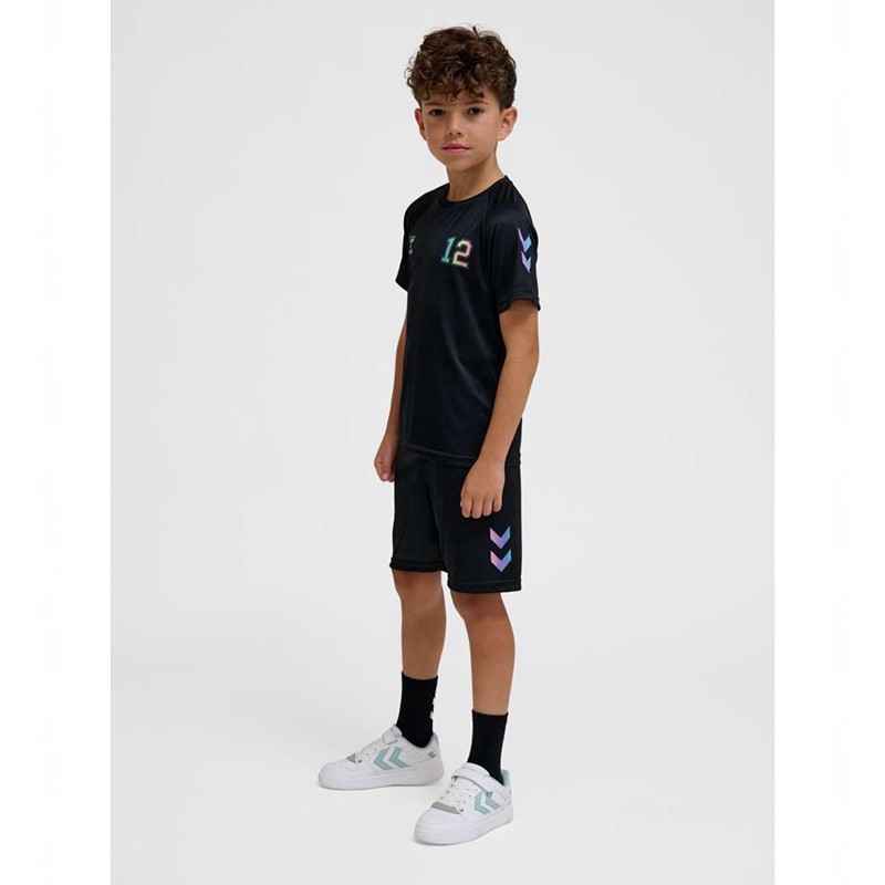 Hummel Shimmer S/S T-shirt Barn Svarta | 978435-063