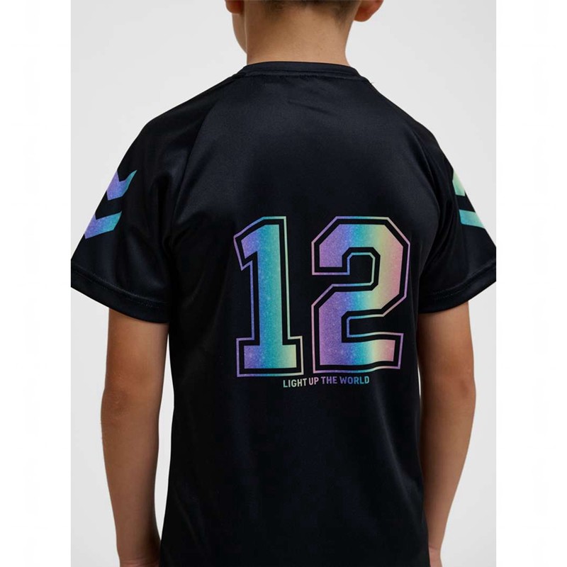 Hummel Shimmer S/S T-shirt Barn Svarta | 978435-063