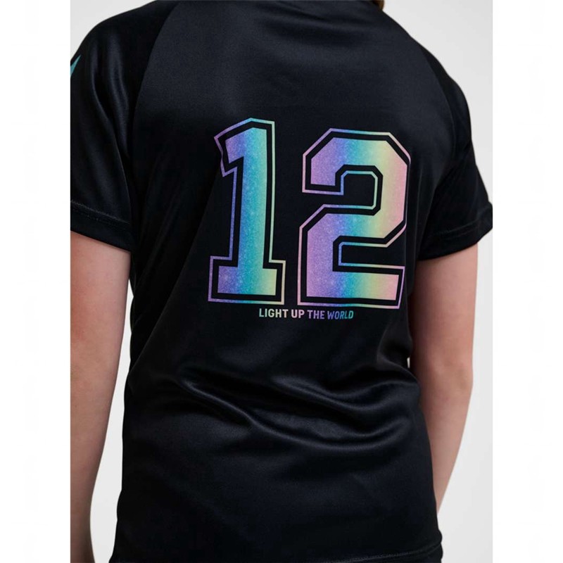 Hummel Shimmer S/S T-shirt Barn Svarta | 978435-063